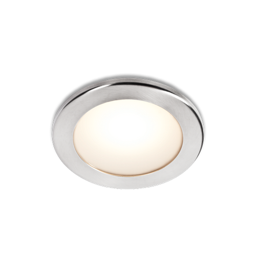 BCM - Orlando 75 Downlights - 3000K/Red, Satin Steel, Screw Mount, IP66, 8-32VDC