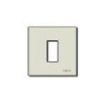 Vimar 8000 Series 1-Module Cover Plate, For 08501 Mounting Frame, 60 mm Round Mounting Box, Snap Fixing