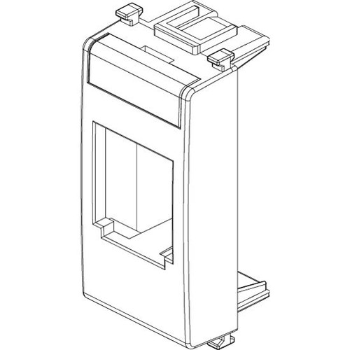 Vimar Plana MINI-COM Panduit Adaptor, Label Space, 22.3 x 49 x 20.5 mm