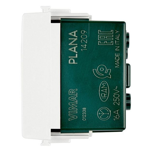 Vimar Plana 2P+E P30 Socket Outlet, 16A, 250V, Flush-Mounted, IP20
