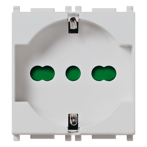 Vimar Plana 2P+E Universal Socket Outlet, 16A, 250V, IP20, Flush Mount
