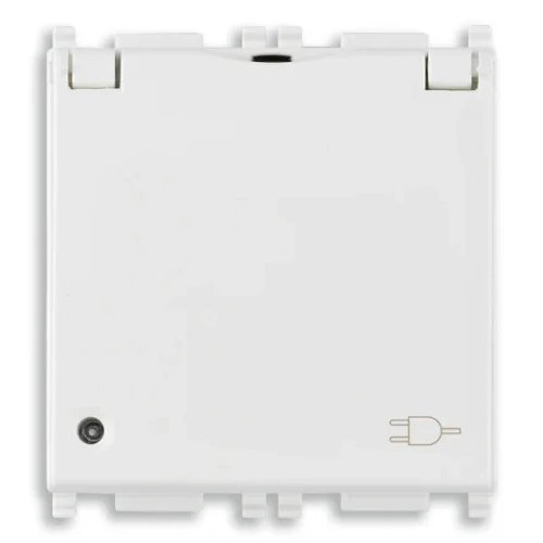 Vimar Plana 2P+E Universal Socket Outlet, 16A, 250V, IP20, Flush Mount