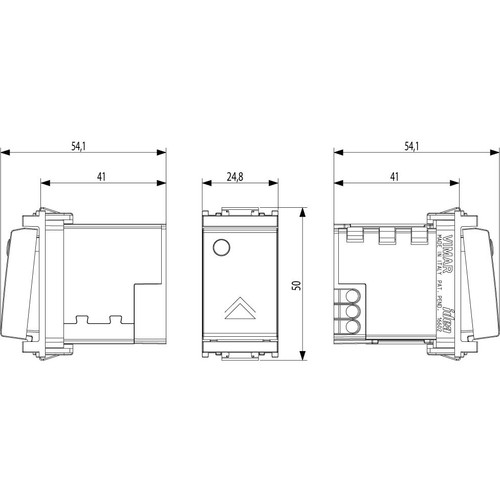 Vimar IDEA Dimmer, For Capacitive Electronic Transformers, 230V, 40-300VA, MOSFET