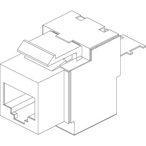 Vimar Netsafe RJ45 Connector, For 03024.E and 03303.E Patch Panels, T568A/B Universal Wiring, 8 Contacts, Insulation-Piercing Terminals