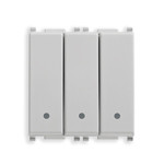 Vimar Plana Three 1P 20AX 1-Way Switches, 250V, 2-Module, Lightable, IP40 ([vimar.com][1])  [1]: https://www.vimar.com/en/int/catalog/product/index/code/14003 "Three 1P 20AX 1-way switches white - 14003 - Vimar"