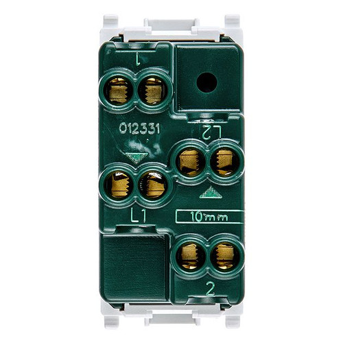 Vimar Plana Two Interlocked 1P NO+NO Push Buttons, 10A 250V, IP40