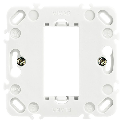 Vimar Plana 1-Module Mounting Frame with Claws, For 60 mm Flush-Mount Boxes - Apollo Lighting