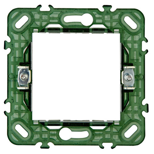 Vimar PLANA 2-Module Mounting Frame, For Ø 60 mm Mounting Boxes, 71 mm Centers, With Claws