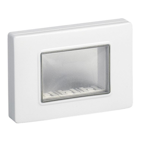 Vimar Isoset 3-Module IP55 Cover Plate, For Eikon, Arké, Plana, With Screws