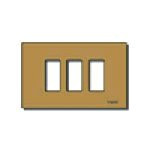 Vimar 8000 Series 3-Module Snap-Fix Cover Plate, For 08531 Mounting Frame