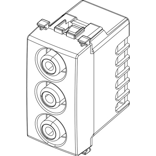 Vimar - ARKÉ Series - 3 RCA Connector Socket - IP20 - Apollo Lighting