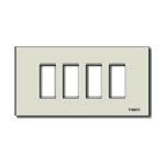 Vimar 8000 4-Module Snap-Fixing Cover Plate, For 08532 Mounting Frame