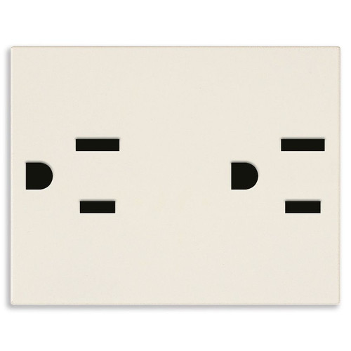 Vimar LINEA Two 2P+E USA SICURY Outlet, 15A, 127V, 3-Module, Flush-Mounted
