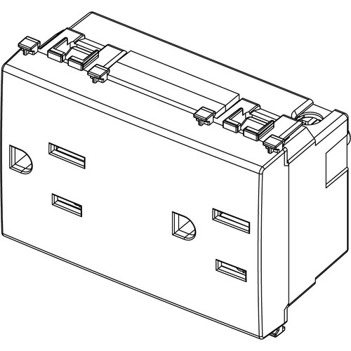 Vimar ARKÉ Double 2P+E USA+SASO SICURY Socket Outlet, 15A, 127V, IP20, Flush-Mount, 3-Module - Apollo Lighting