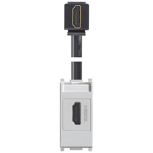 Vimar Plana HDMI 2.1b Socket Outlet, Keystone Fixing, IP20 - Apollo Lighting