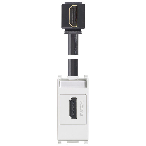 Vimar Plana HDMI 2.1b Socket Outlet, Keystone Fixing, IP20