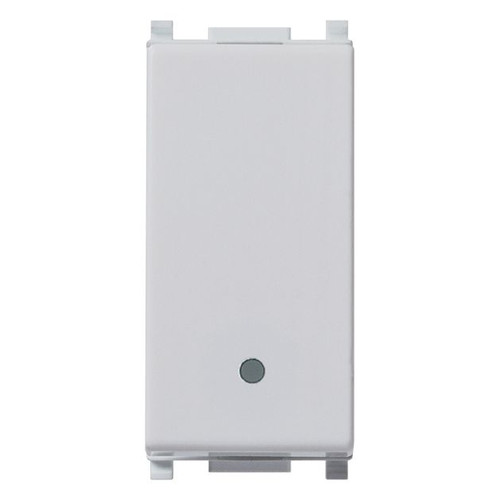 Vimar Plana 1P 16AX 1-Way Switch, 250V, IP40, Flush Mount