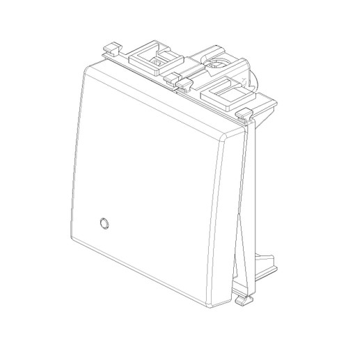 Vimar Plana 1P 16AX 1-Way Switch, 250V, IP40, Flush Mount