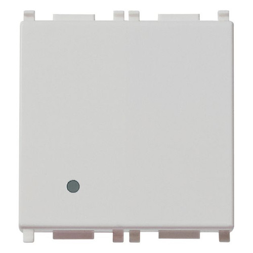 Vimar Plana 1P 16AX 2-Way Switch, 250V, IP40, Optional LED Lighting - Apollo Lighting