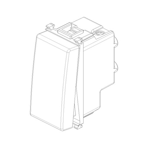 Vimar Plana 1P 16AX 2-Way Switch, 250V, IP40, Optional LED Lighting