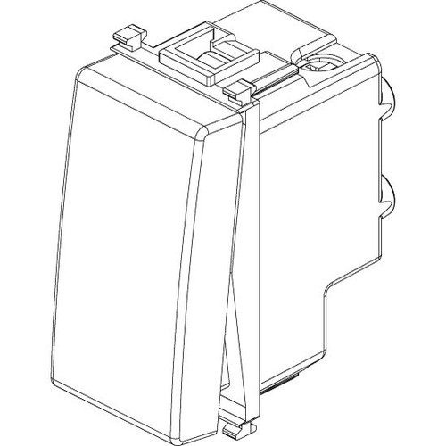 Vimar Plana 1P 16AX 2-Way Switch, 250V, IP40, Optional LED Lighting