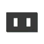 Vimar 8000 Series 2-Module Cover Plate, For 3-Module Flush Mounting Boxes, Snap Fixing