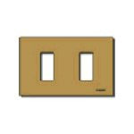 Vimar 8000 Series 2-Module Cover Plate, For 3-Module Flush Mounting Boxes, Snap Fixing