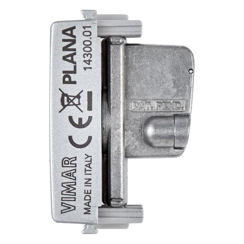 Vimar Plana TV-RD-SAT Coaxial Socket Outlet, 5-2400 MHz, Male Connector, Snap Mounting - Apollo Lighting