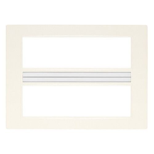 Vimar Eikon Classic Cover Plate, 14M (7+7), Technopolymer, Silver