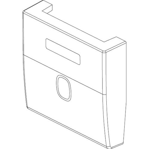 Vimar EIKON Four Interchangeable Half-Buttons, 1 Module, IP40, Clamp Mounting, Halogen-Free Thermoplastic
