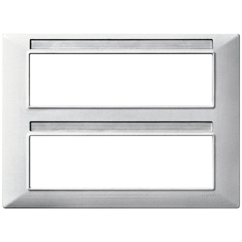 Vimar Plana 14-Module (7+7) Cover Plate, Technopolymer, Halogen-Free - Apollo Lighting