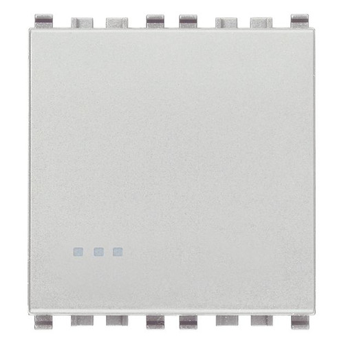 Vimar Eikon 1P 10AX 2-Way Screwless Switch, 250V, IP40, Flush-Mounted, Push-In Clamp - Apollo Lighting