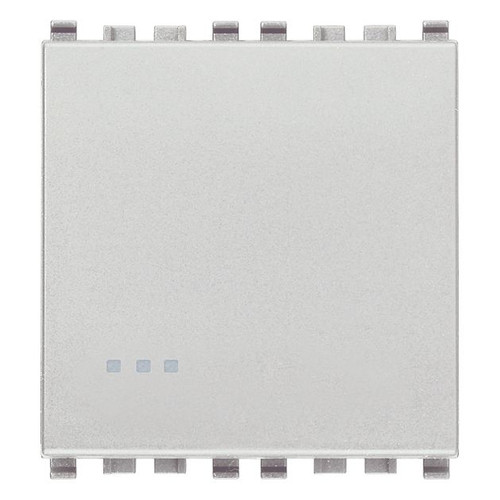 Vimar Eikon 1P 2-Way Switch, 20AX, 250V, Optional LED Lighting, IP40
