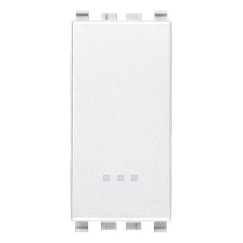 Vimar Eikon 1P 2-Way Switch, 20AX, 250V, Optional LED Lighting, IP40