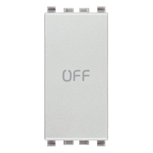 Vimar Eikon 1P NO+NC Push Button, 10A, 250V, IP40, Flush-Mount - Apollo Lighting