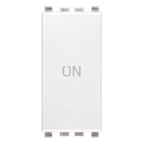Vimar Eikon 1P NO+NC Push Button, 10A, 250V, IP40, Flush-Mount