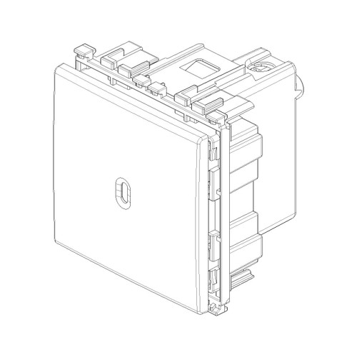 Vimar ARKÉ Axial 1P 10AX 2-Way Switch, 250V, IP40, Lightable