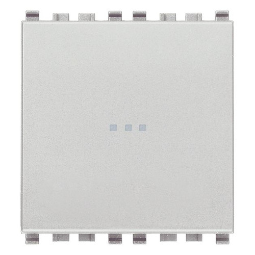 Vimar Eikon Axial 1P NO Push Button, 10A, 250V, Lightable, IP40 - Apollo Lighting