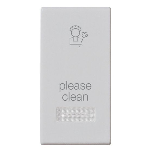 Vimar Plana 1-Module Interchangeable Button, Lightable Diffuser, IP40, Halogen-Free - Apollo Lighting