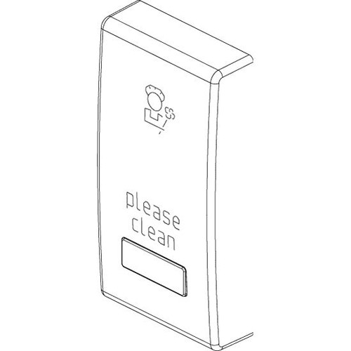 Vimar Plana 1-Module Interchangeable Button, Lightable Diffuser, IP40, Halogen-Free