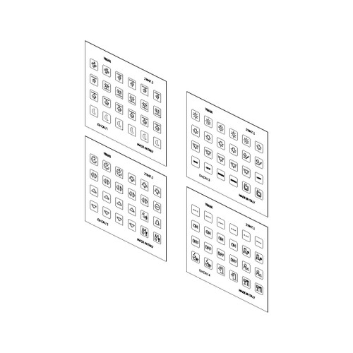 Vimar EIKON Symbol Sticker Sheets, For Eikon Tactil Controls - Apollo Lighting