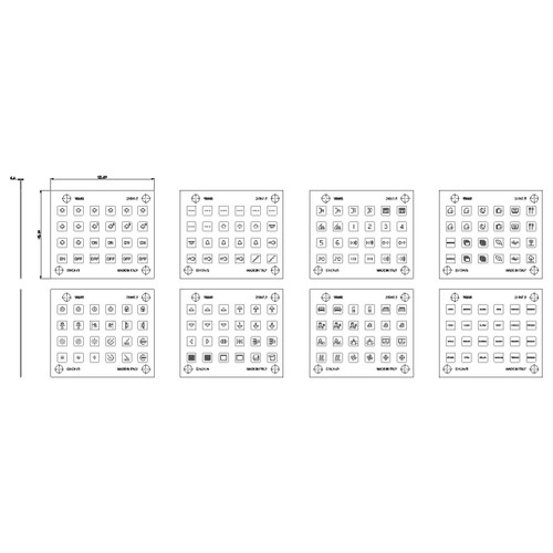 Vimar EIKON Symbol Sticker Sheets, For Eikon Tactil Controls - Apollo Lighting