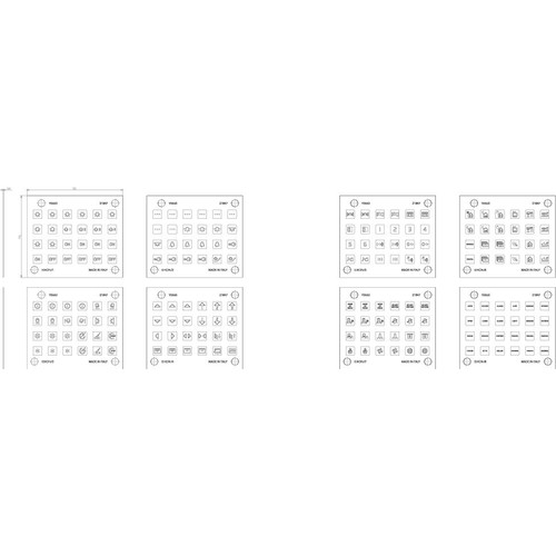 Vimar EIKON Symbol Sticker Sheets, For Eikon Tactil Controls - Apollo Lighting