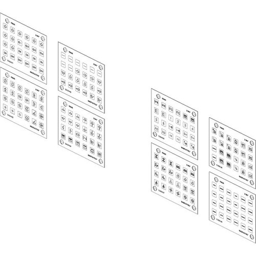 Vimar EIKON Symbol Sticker Sheets, For Eikon Tactil Controls - Apollo Lighting