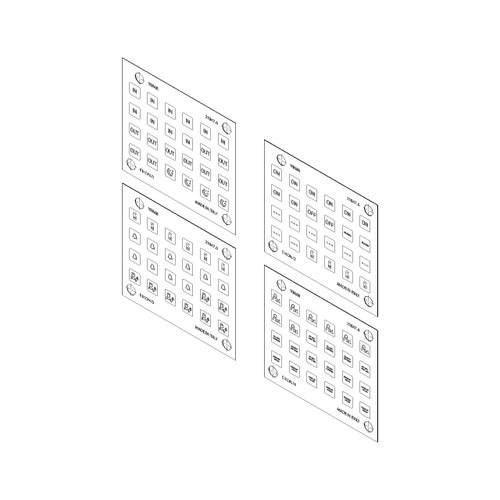 Vimar EIKON Symbol Sticker Sheets, For Eikon Tactil Controls