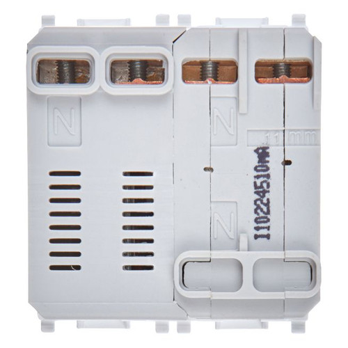 Vimar Plana 1P+N RCBO Breaker, 120-230V, IP40, Built-In, 2 Modules