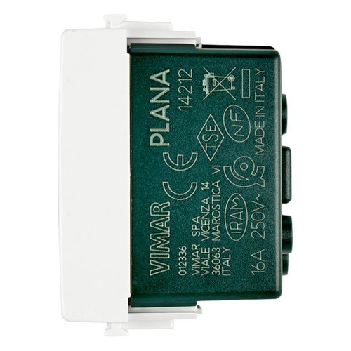 Vimar - Plana Series - 2P+E French SICURY Outlet - 16A, 250V - Apollo Lighting