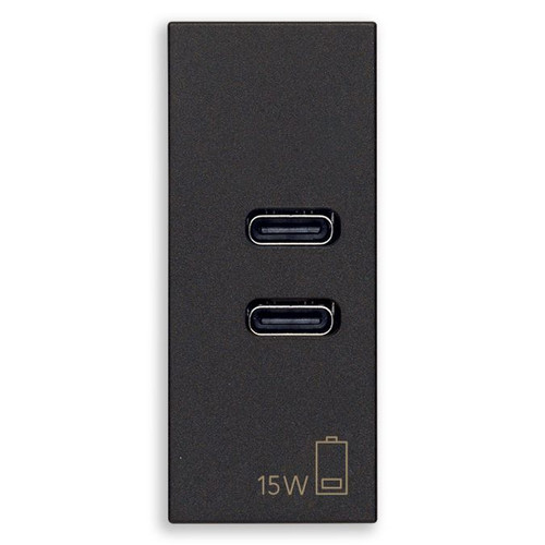 Vimar LINEA 1-Module USB Power Unit, 120-240V