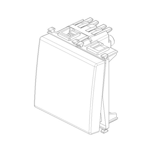 Vimar Plana 1P 10AX 1-Way Switch, 250V, Lightable, Replaceable Button - Apollo Lighting