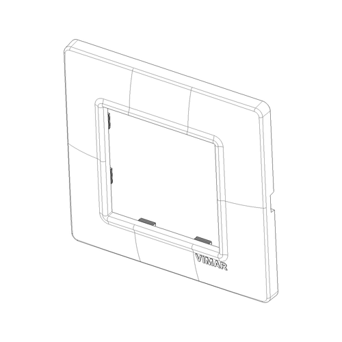 Vimar Plana 2-Module Cover Plate, IP00